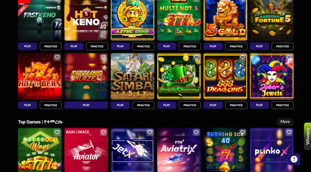 Casino and Instant Win Games