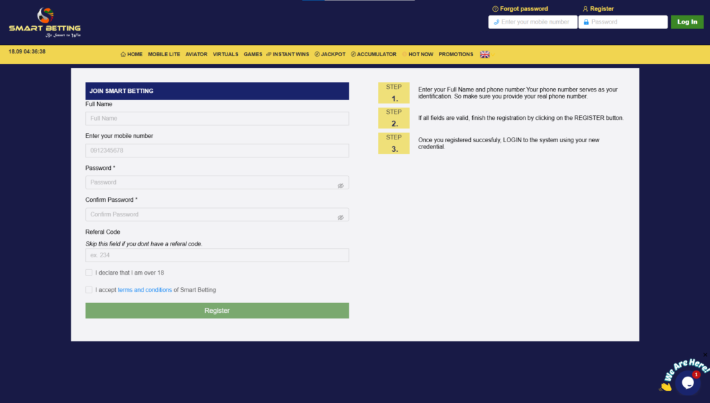 Account Registration Guide