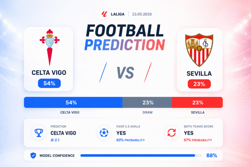 Prediction Celta Vigo vs Sevilla | 23.05.2026 | La Liga