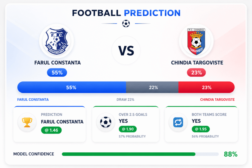 Prediction Farul Constanta vs Chindia Targoviste | 31.05.2026 | Liga I