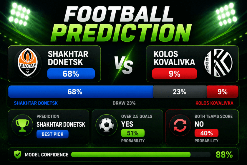 Prediction Shakhtar Donetsk vs Kolos Kovalivka | 21.05.2026 | Premier League
