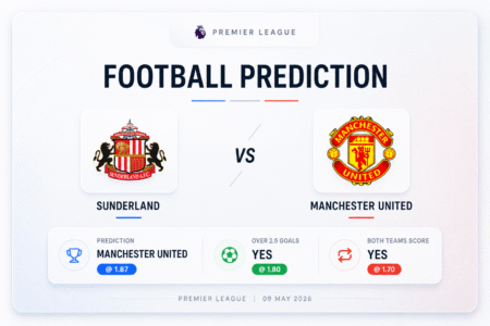 Prediction Sunderland vs Manchester United | 09.05.2026 | Premier League