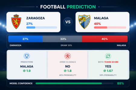 Prediction Zaragoza vs Malaga | 31.05.2026 | Segunda División