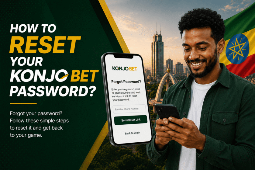 How to reset your Konjo Bet password?