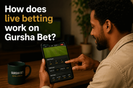How does live betting work on Gursha Bet?