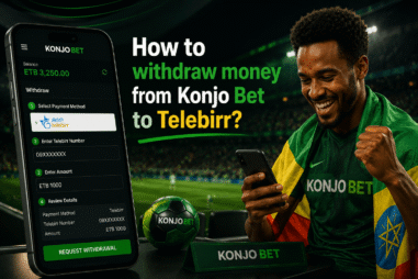 How to withdraw money from Konjo Bet to Telebirr?