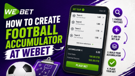 How to Create a Football Accumulator at WeBet