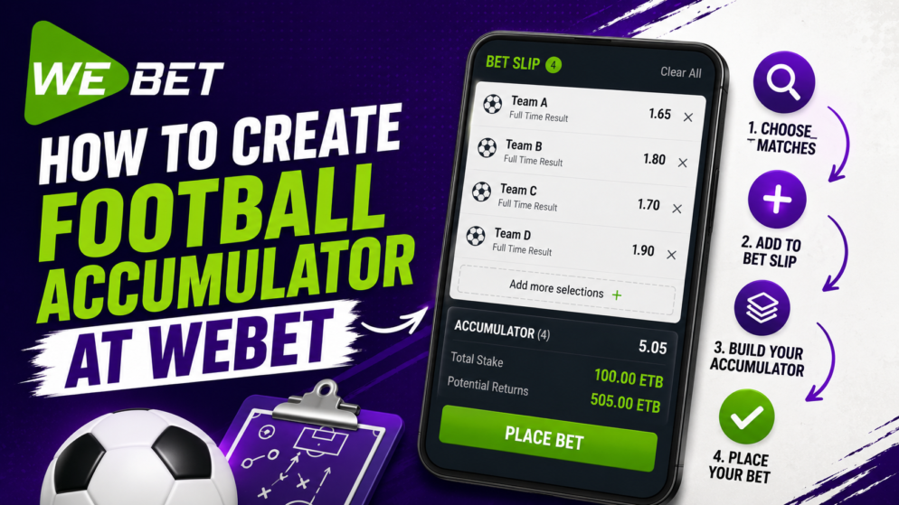 How to Create a Football Accumulator at WeBet