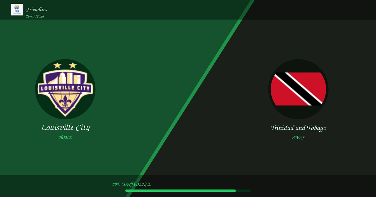 Louisville City vs Trinidad and Tobago — Prediction | Friendlies | 26/07/2026